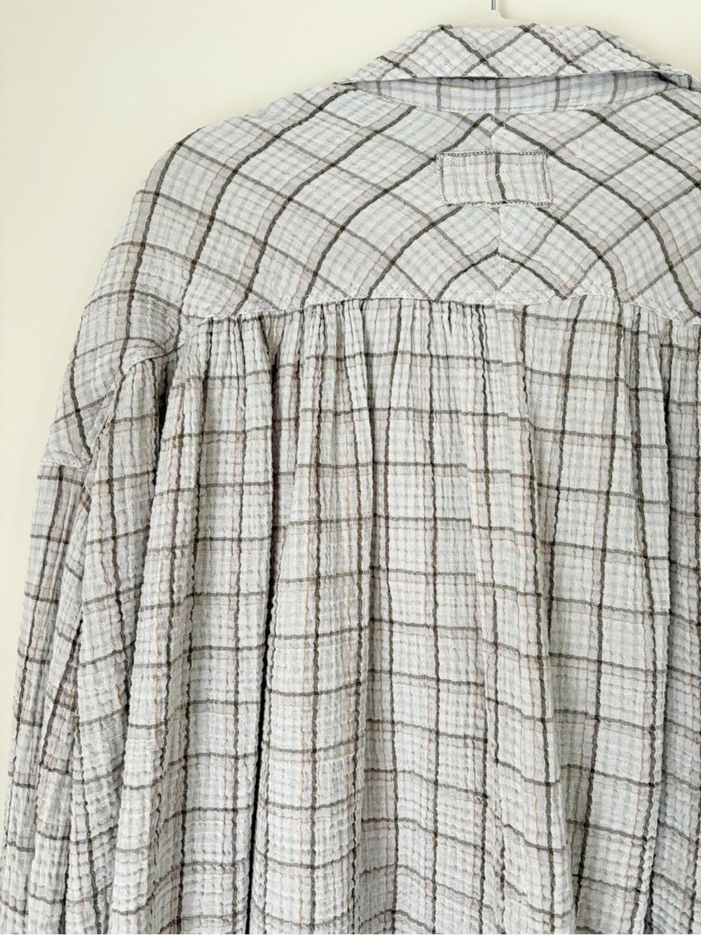 Free People Cardiff Plaid Top size M - Picture 10 of 13